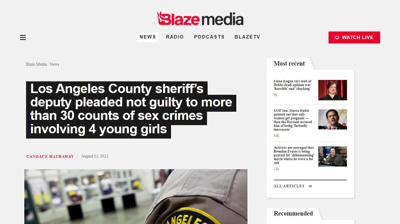 Los Angeles County sheriff’s deputy pleaded not guilty to more than 30 ...